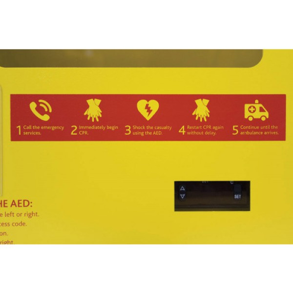 Reliance Medical Heated Outdoor Metal AED Wall Cabinet (RL2105)