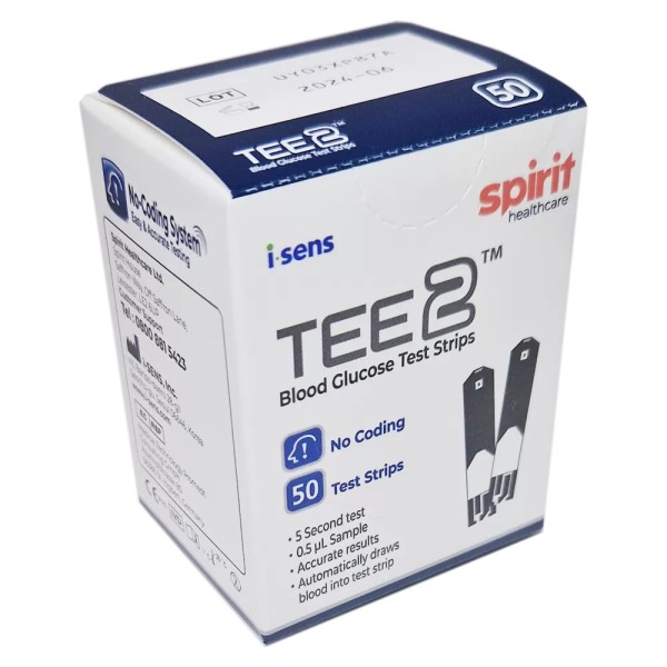 TEE2 Blood Glucose Test Strip (Pack of 50) (386-3792)