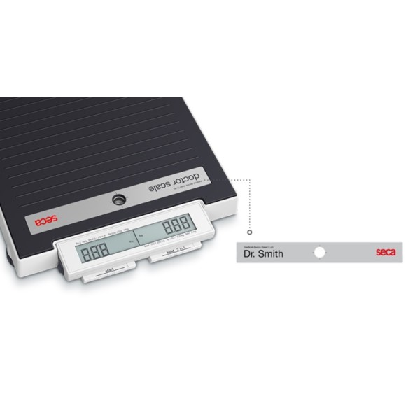 Seca 878dr Flat scale with customizable label