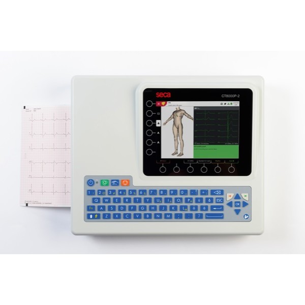 Seca CT8000P-2 12 lead ECG machine with 8" colour display