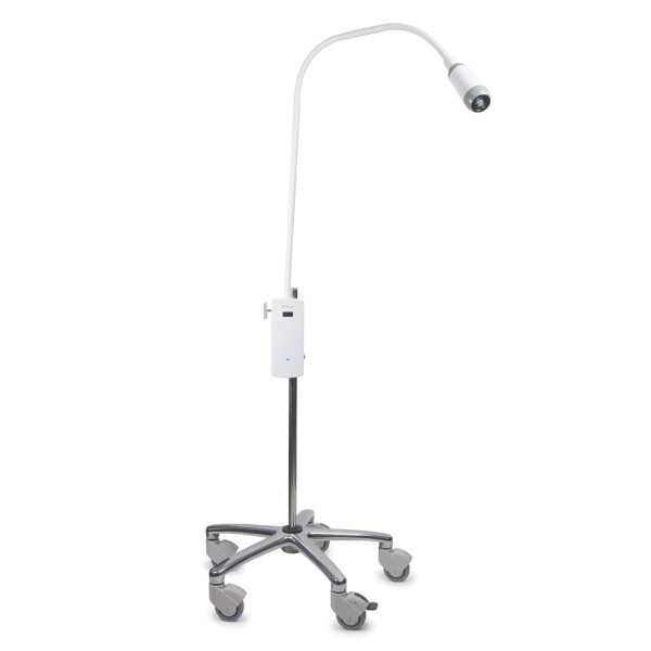 Opticlar 10W LED Examination Light - Mains powered, Flexible Arm, Universal trolley (520.020.054MUT)