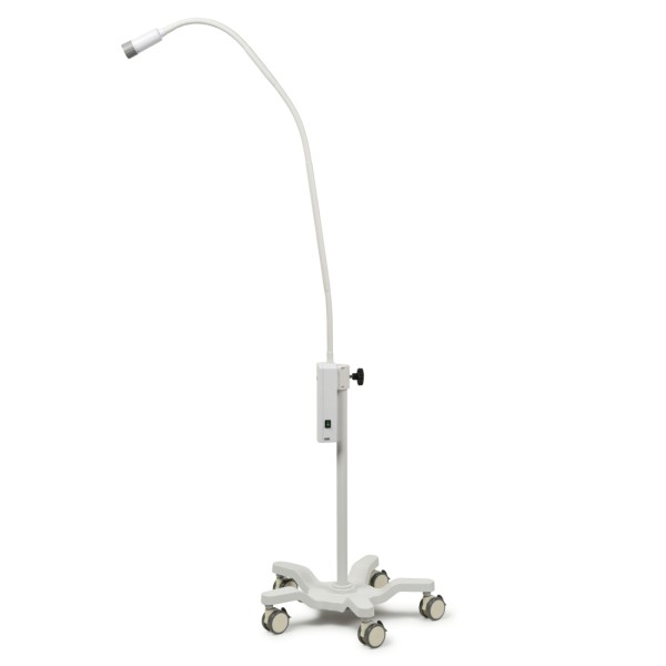 Opticlar 3W LED Examination Light - Mains powered, Flexible Arm, Dedicated mobile trolley (520.000.054M)