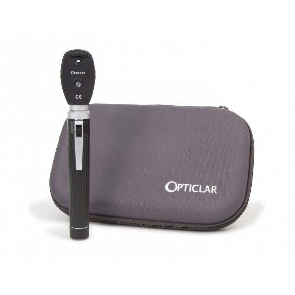 Opticlar VisionMed Pocket Pro Ophthalmoscope with P2 Plastic Handle & Zip Case (100.010.024)
