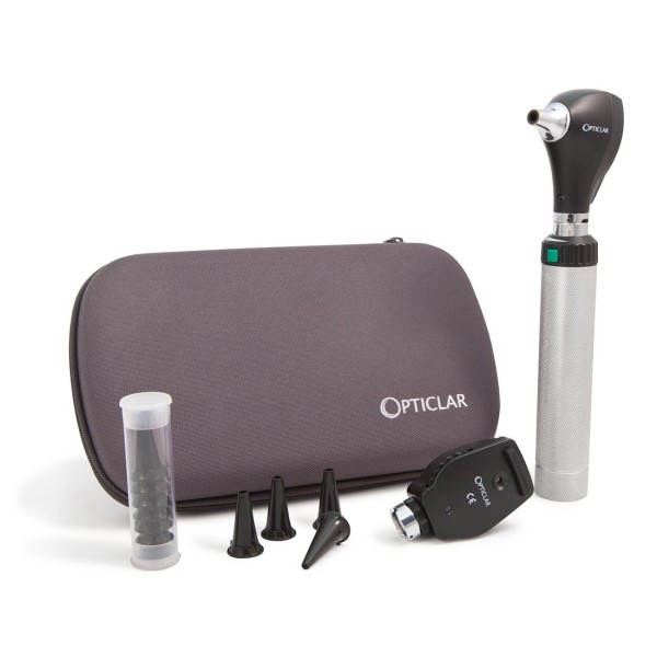 Opticlar VisionMed S1 Diagnostic Set with S1 LED F.O Otoscope, L28 LED Ophthalmoscope , C Cell Handle, for Welch Allyn Tips (100.020.020W)