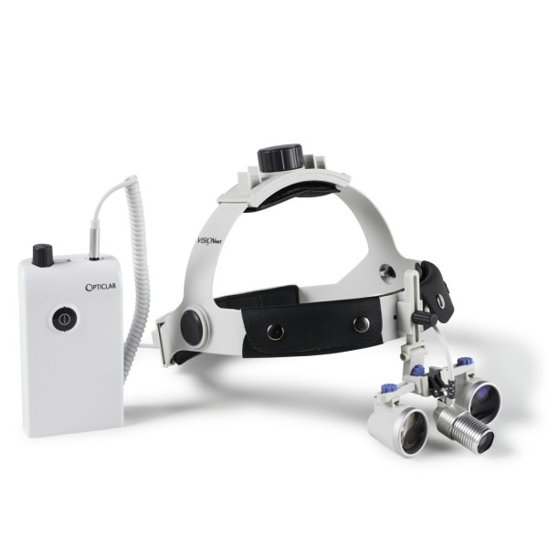 Opticlar VisionMax 3 Headlight On Professional Headband With 340mm 3.0 x Loupes & Storage / Carry Case (500.010.010 3.0/340)