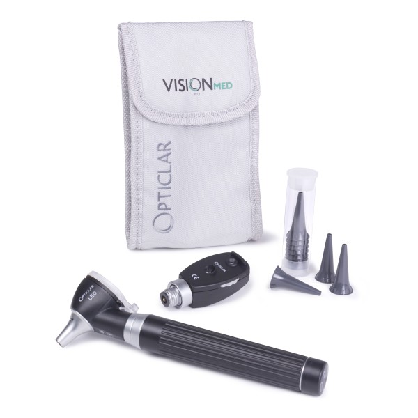 Opticlar LED Pocket Pro Diagnostic Sets - F.O Single Handle - Velcro Pouch - Single Handle (100.010.013)