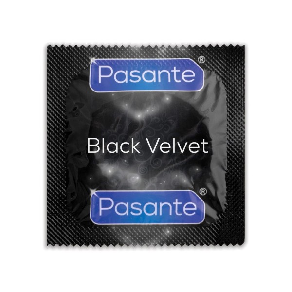 Pasante Black Velvet Condoms, Clinic Pack of 144 (C4084)