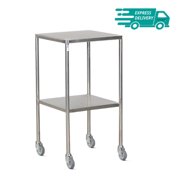 Bristol Maid Dressing Trolley - Stainless Steel - 2 Fixed Shelf - 450mm Wide (DTSF/450/2/SD) Bristol Maid Dressing Trolley - Stainless Steel - 2 Fixed Shelf - 450mm Wide (DTSF/450/2/SD)